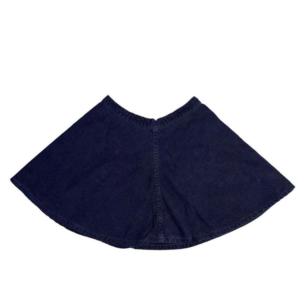 AMERICAN APPAREL Black Ribbed Corduroy Mini Skirt Women’s Size XS